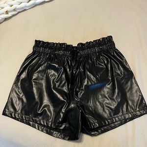 SHEIN Faux Leather Shorts Size XL